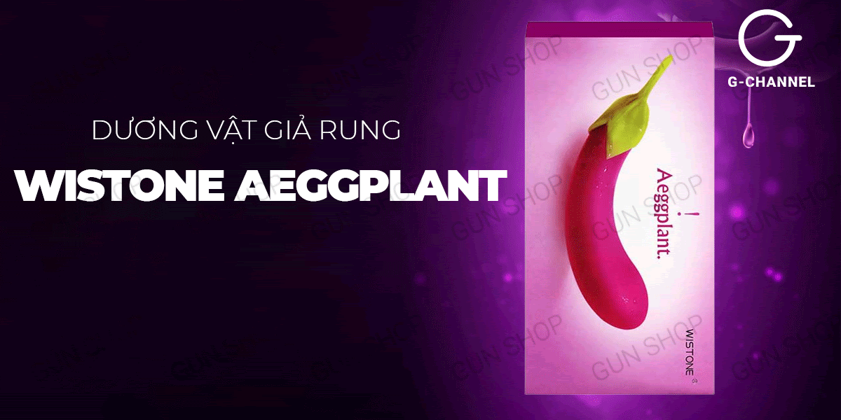Dương vật giả đa chế độ rung Wistone Aeggplant siêu mềm mại