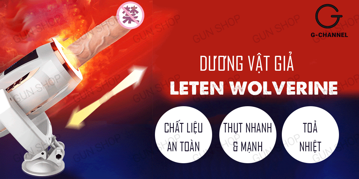 So sánh Dương vật giả dính tường thụt cực mạnh xoay 360 độ tỏa nhiệt - Leten Wolverine  hàng xách tay