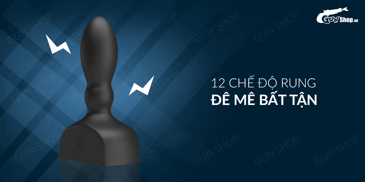 Sỉ Trứng rung hậu môn 12 chế độ rung dùng sạc - Pretty Love Mr-Play Anal Plug  hàng xách tay