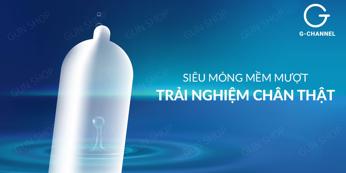 Bao cao su OLO 0.01 Zero Blue siêu mỏng nhiều gel kích thích - Hộp 10