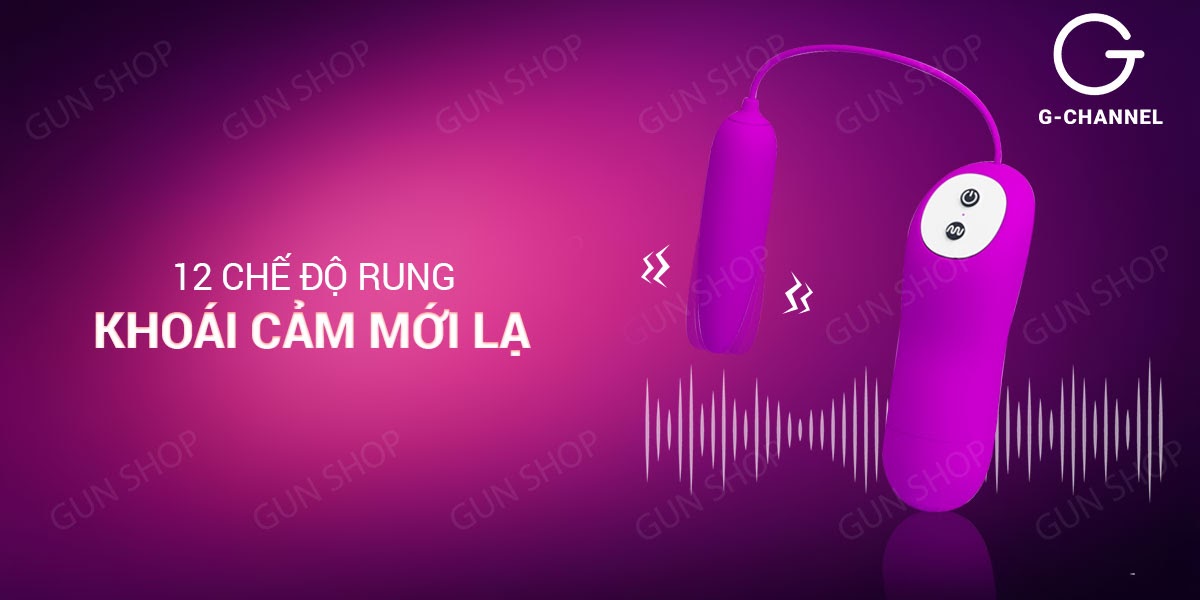 Trứng rung 1 đầu Pretty Love Harriet 12 chế độ pin khủng mua ngay