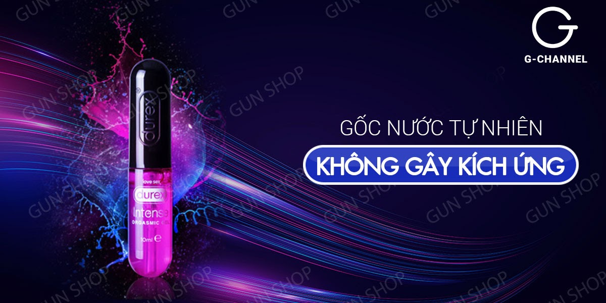 Gel bôi trơn Durex Intense Orgasmic 10ml tăng cảm xúc, kích thích mạnh