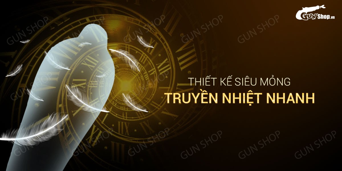 Nơi bán Bao cao su OLO 0.01 Gold - Siêu mỏng kéo dài thời gian - Hộp 10 cái  hàng xách tay