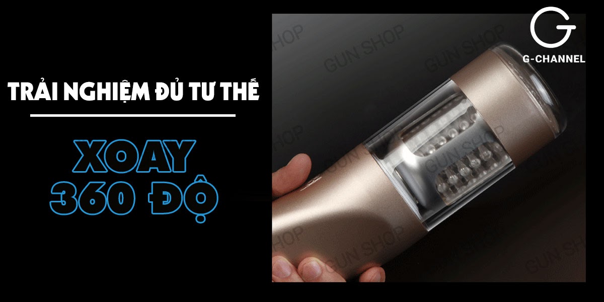 Máy thủ dâm tự động xoay thụt đa chế độ sạc điện Ailighter Katerina 2