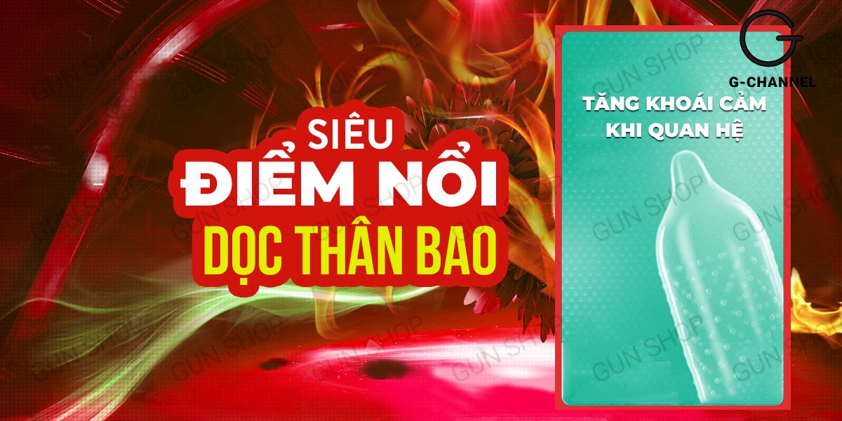 Muaisi Hot siêu điểm nóng ấm hộp 10 bao cao su an toàn