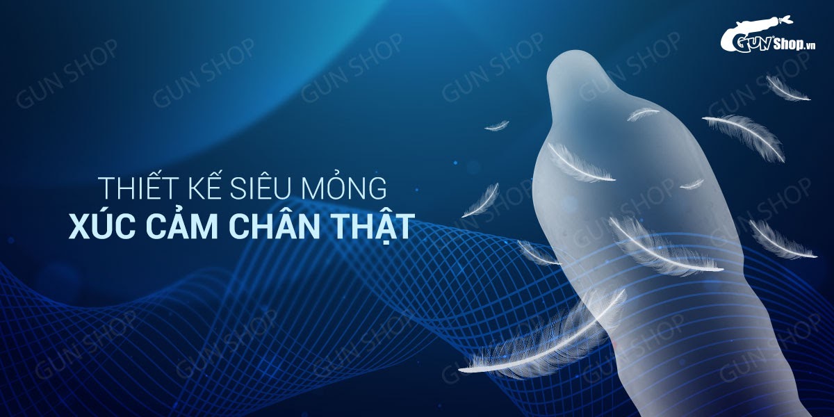 Địa chỉ bán Bao cao su OLO 0.01 Zero Ha For Man - Siêu mỏng nhiều gel bôi trơn - Hộp 10 cái  chính hãng
