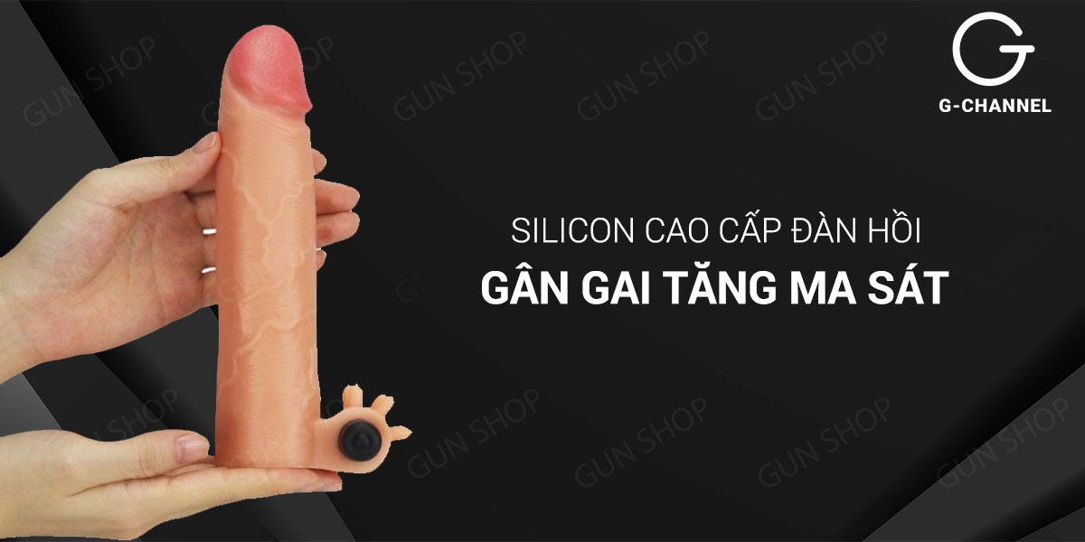 Bao Cao Su Dôn Dên 38mm Tăng Kích Thước Rung Kích Thích - Lovetoy