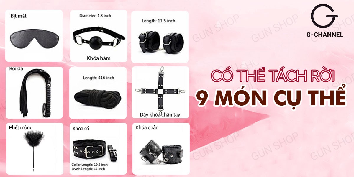 Bộ roi da BDSM chất lượng tăng cảm giác kích thích cực đỉnh