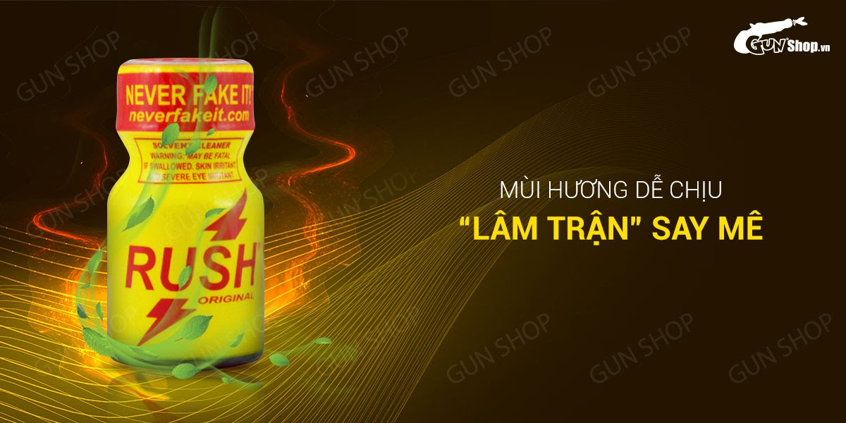Popper Rush Original Yellow 10ml chính hãng Mỹ USA kích thích