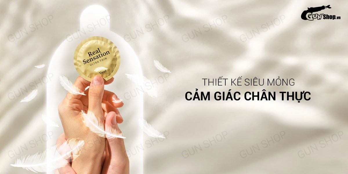 Bao Cao Su Real Sensation Siêu Mỏng Cực Đã - Hộp 12 Cái