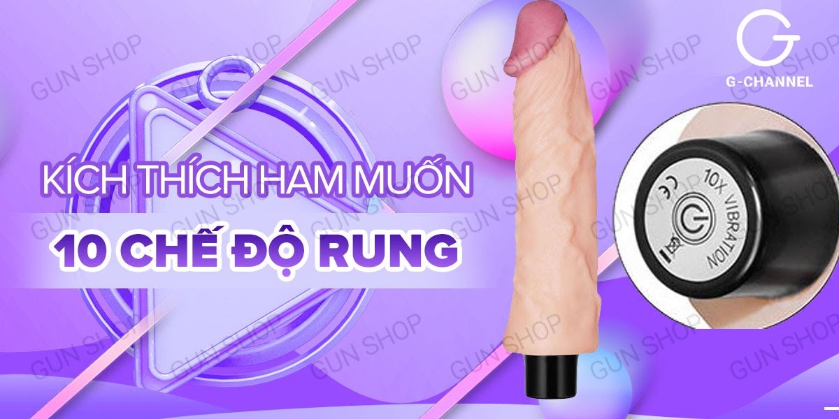 Dương Vật Giả Rung 10 Chế Độ Pin Sạc Tình Yêu Chân Thật Lovetoy
