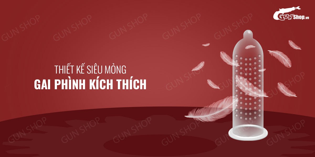 Bao Cao Su OLO 0.01 Large Bump Kích Dục Siêu Mỏng - Hộp 10 Cái