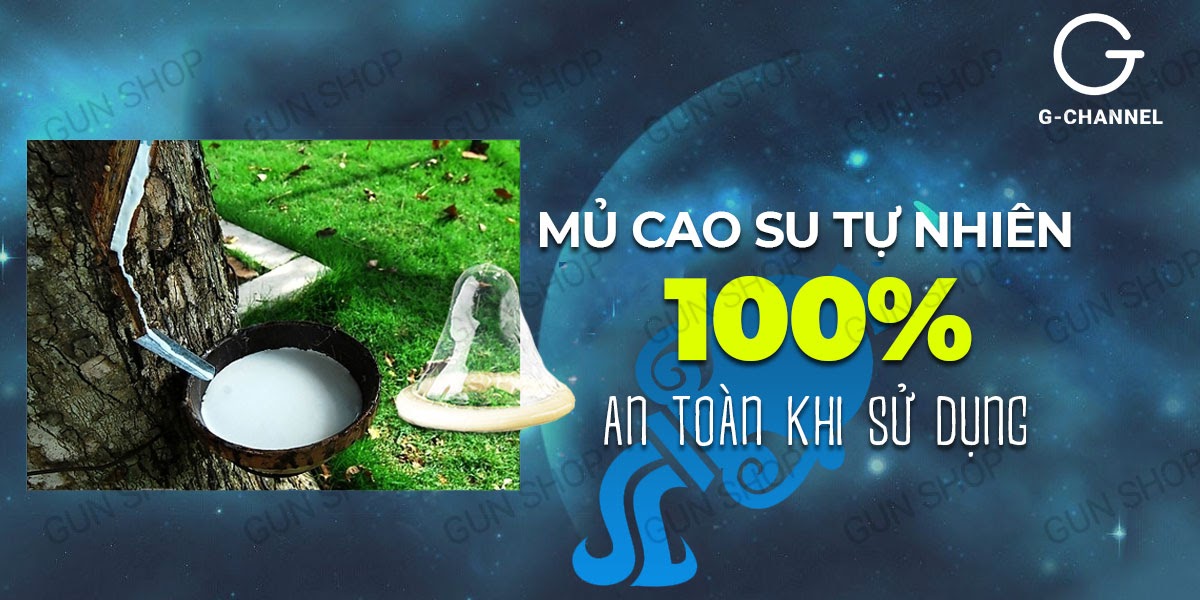 Bao cao su Ropockon Bảo Bình mỏng 0.03mm hương dâu hộp 12