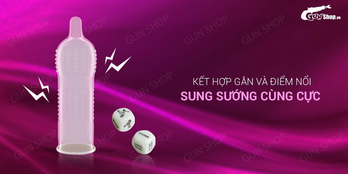 Bao cao su SO 3 in 1 siêu mỏng gân điểm nổi hộp 12 cái giá tốt