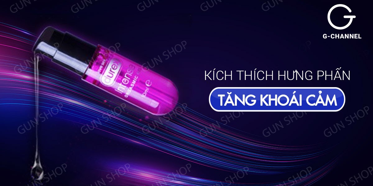Gel bôi trơn Durex Intense Orgasmic 10ml tăng cảm xúc, kích thích mạnh
