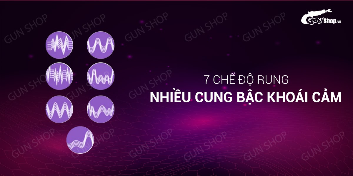 Dương Vật Giả 7 Chế Độ Rung Xịt Nước - Màu Tím Kích Dục - Loveaider