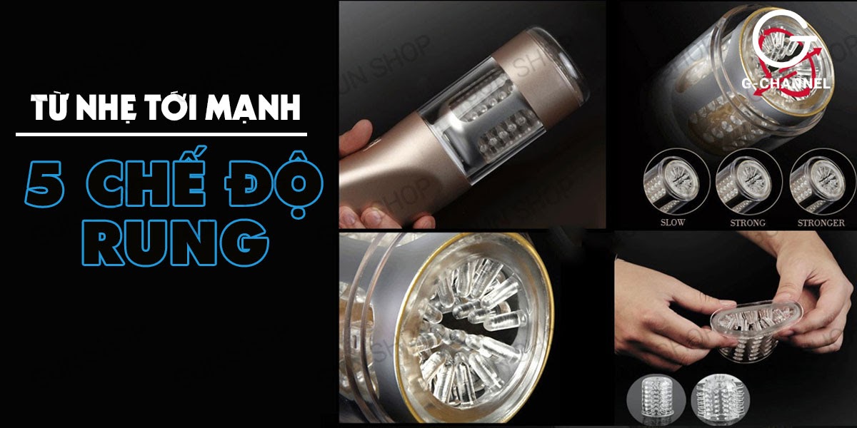 Máy thủ dâm tự động xoay thụt đa chế độ sạc điện Ailighter Katerina 2