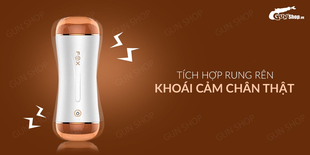 Cung cấp Âm đạo giả 2 đầu rung và rên dùng sạc - Fox Honour VS2  hàng xách tay