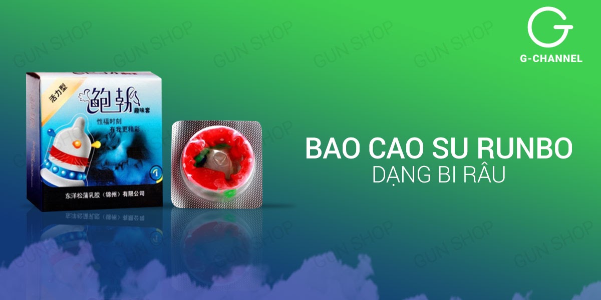 Bộ 3 hộp bao cao su Runbo gân gai lớn tăng khoái cảm an toàn