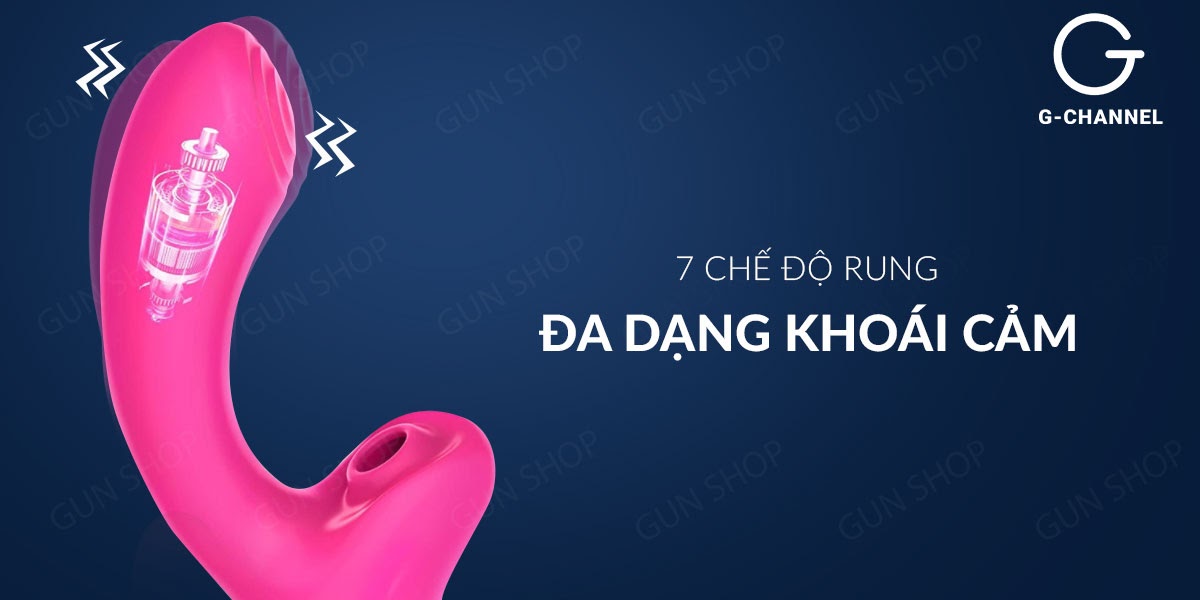 Dương vật giả rung 7 chế độ xịt nước Màu hồng Loveaider chất lượng