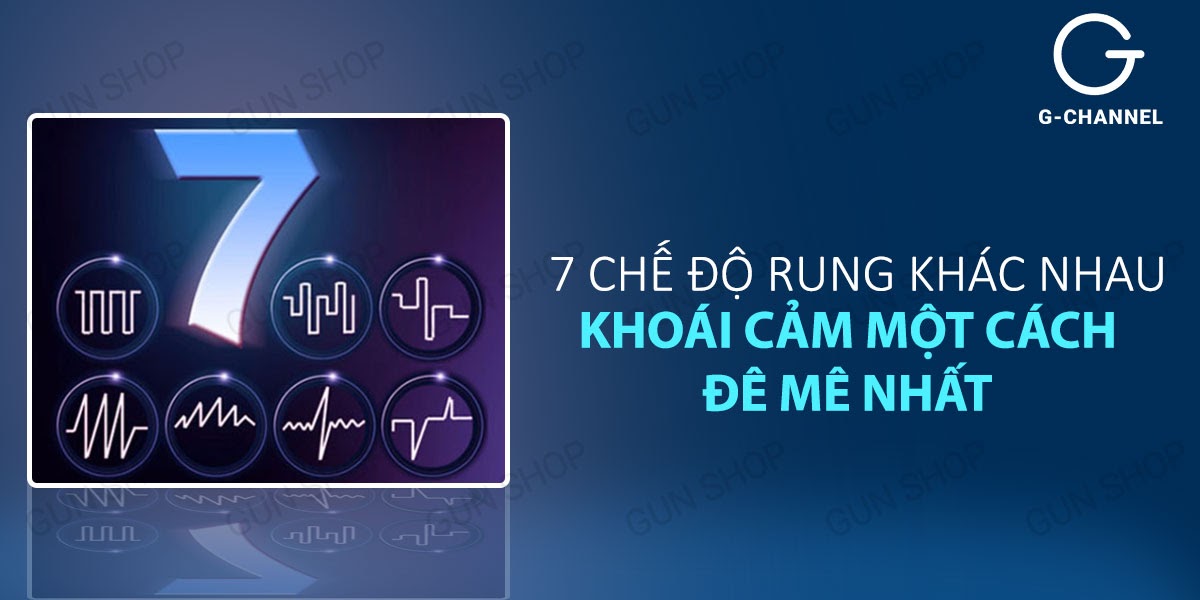 Máy massage dương vật 7 chế độ rung xoay sạc điện Loveaider