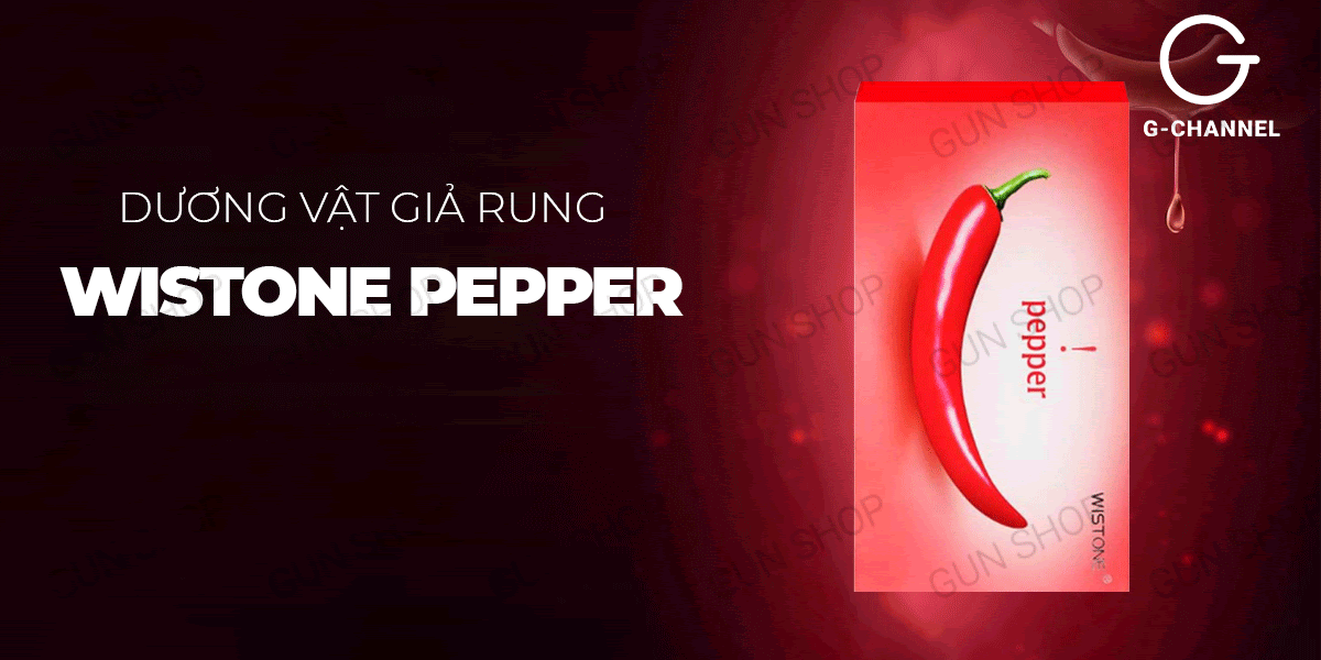 Dương vật giả Wistone Pepper rung đa chế độ sạc tiện lợi, kích thích mạnh mẽ