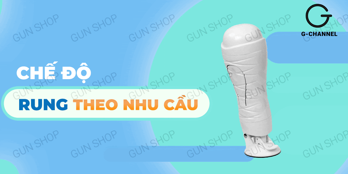 Âm đạo giả 12 chế độ rung sạc nhanh Crazy Bull White Flora