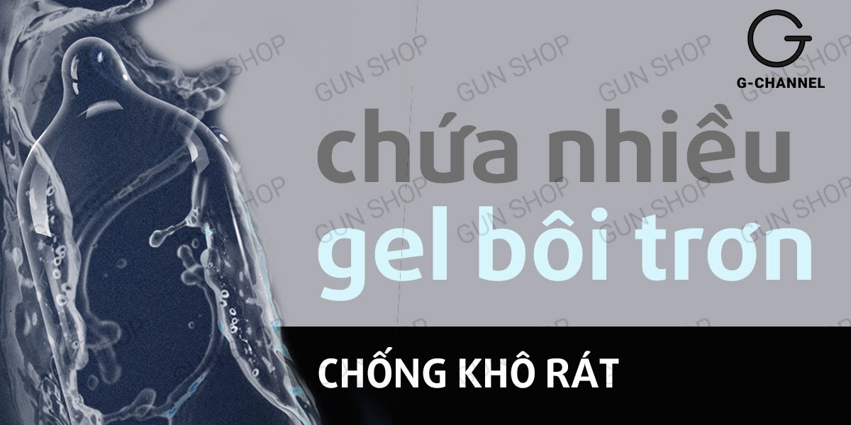 Bao cao su Kimono Xám 0.03mm mỏng nhạy cảm hộp 12 cái