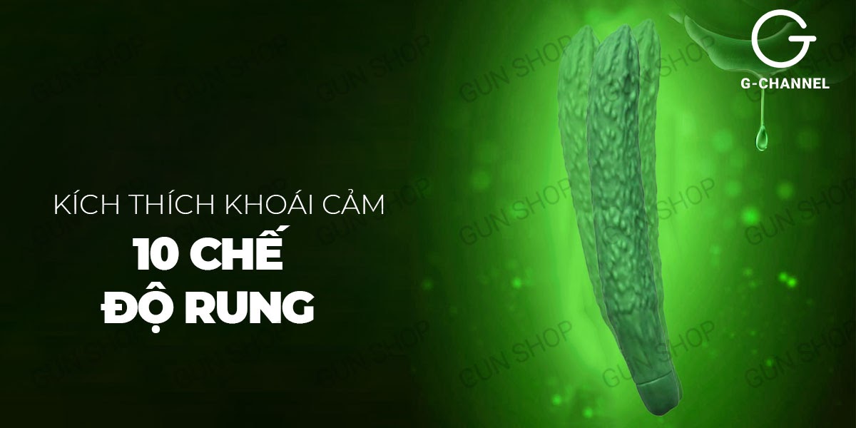 Dương Vật Giả Dưa Leo Đa Chế Độ Rung Sạc USB Kích Thích