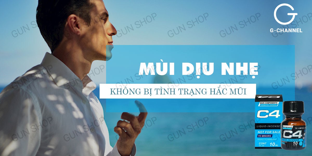 So sánh Popper C4 Blue 10ml chính hãng Mỹ USA PWD giá sỉ