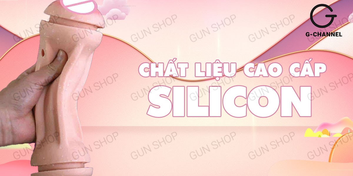 Âm đạo giả 2 đầu đa năng Jiuai sạc điện rung mềm mại