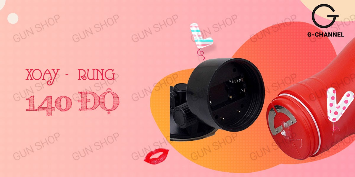 Sỉ Âm đạo giả dính tường 12 tần số rung - Crazy Bull Red Flora hàng xách tay