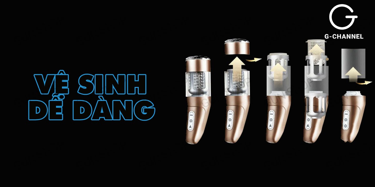 Máy thủ dâm tự động xoay thụt đa chế độ sạc điện Ailighter Katerina 2