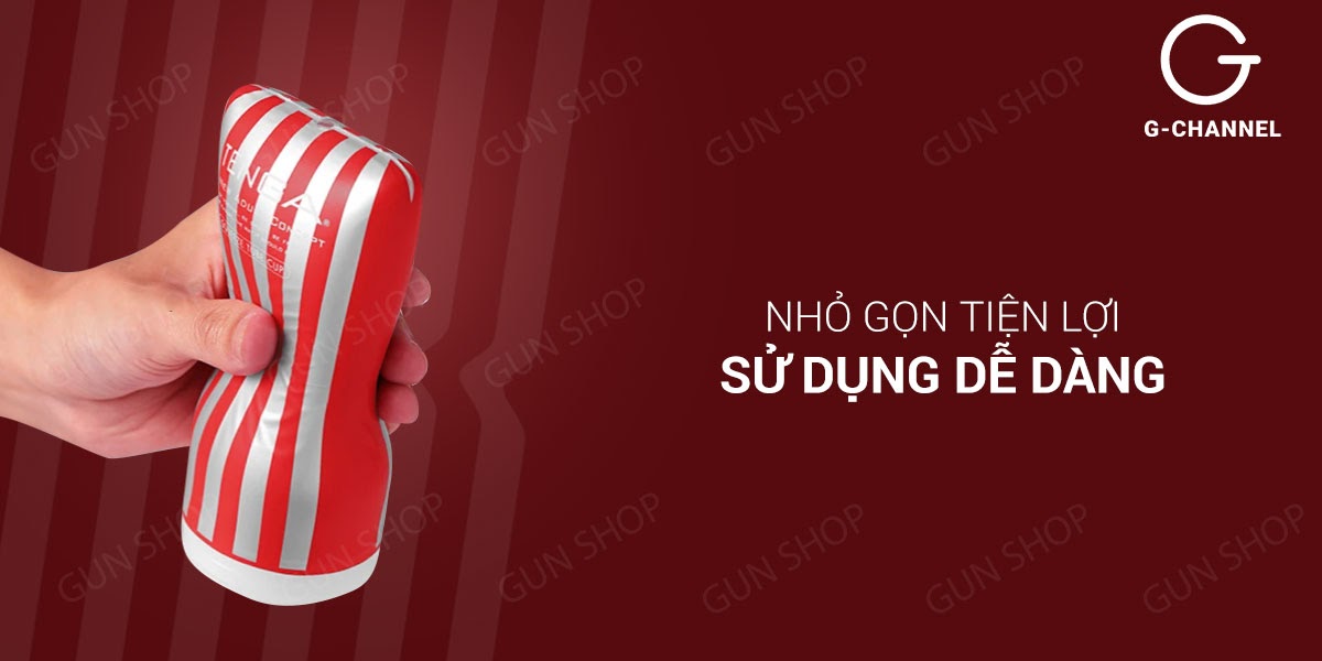 So sánh Âm đạo giả nhỏ gọn ôm khít đầu dẹp - Tenga Red White  nhập khẩu