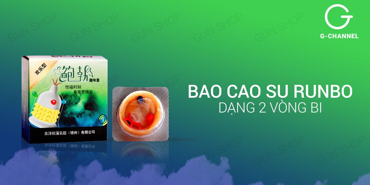 Bộ 3 hộp bao cao su Runbo gân gai lớn tăng khoái cảm an toàn