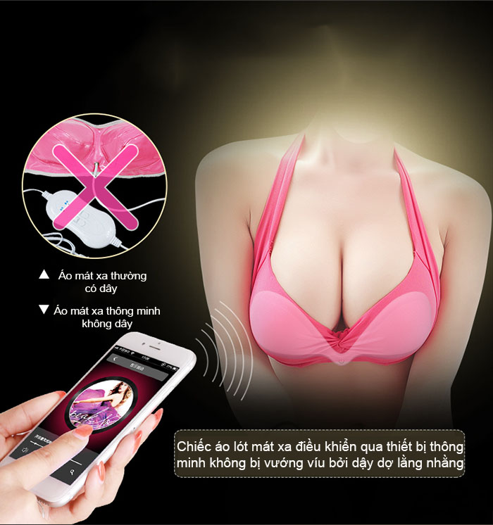 Cung cấp Áo Lót Massa Ngực Thông Minh - Điều Khiển Qua Điện Thoại Breast I-Smart  chính hãng