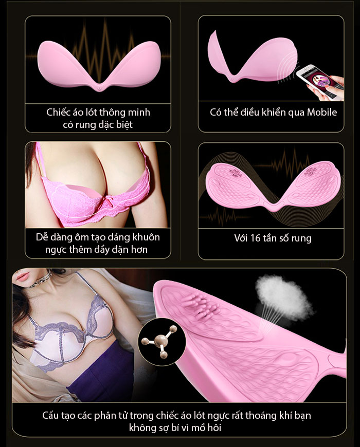 Cung cấp Áo Lót Massa Ngực Thông Minh - Điều Khiển Qua Điện Thoại Breast I-Smart  chính hãng