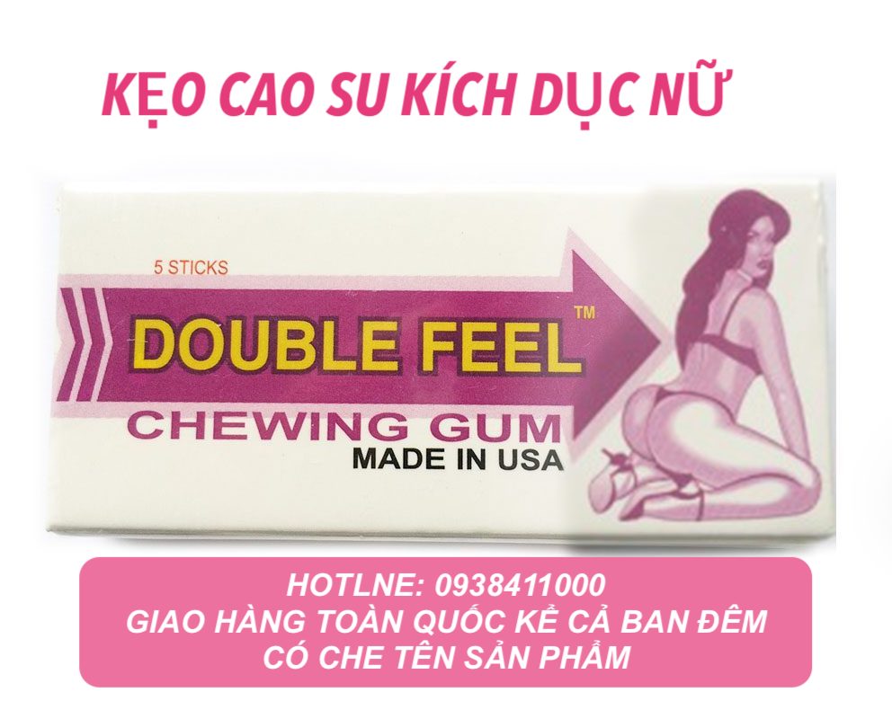 Singum Double Feel kẹo cao su kích thích nữ hàng Mỹ chính hãng