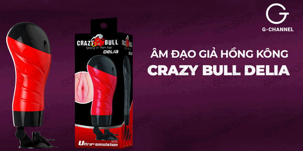 Âm đạo giả Crazy Bull Red Delia 12 chế độ rung siêu thực