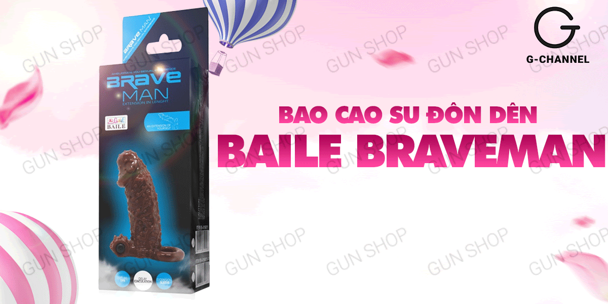 Bao cao su Braveman đôn dên rung điểm G tăng cực khoái