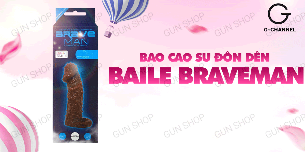 Bao Cao Su Dôn Dên Dây Đeo Tăng Kích Thước - Baile Braveman