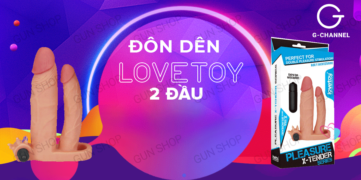 Bao cao su đôn dên Lovetoy 2 đầu Siêu kích thích, bền bỉ