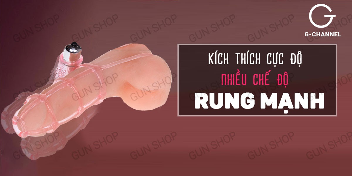 Nơi bán Bao cao su đôn dên tăng kích thước lưới rung Sweet Case  cao cấp