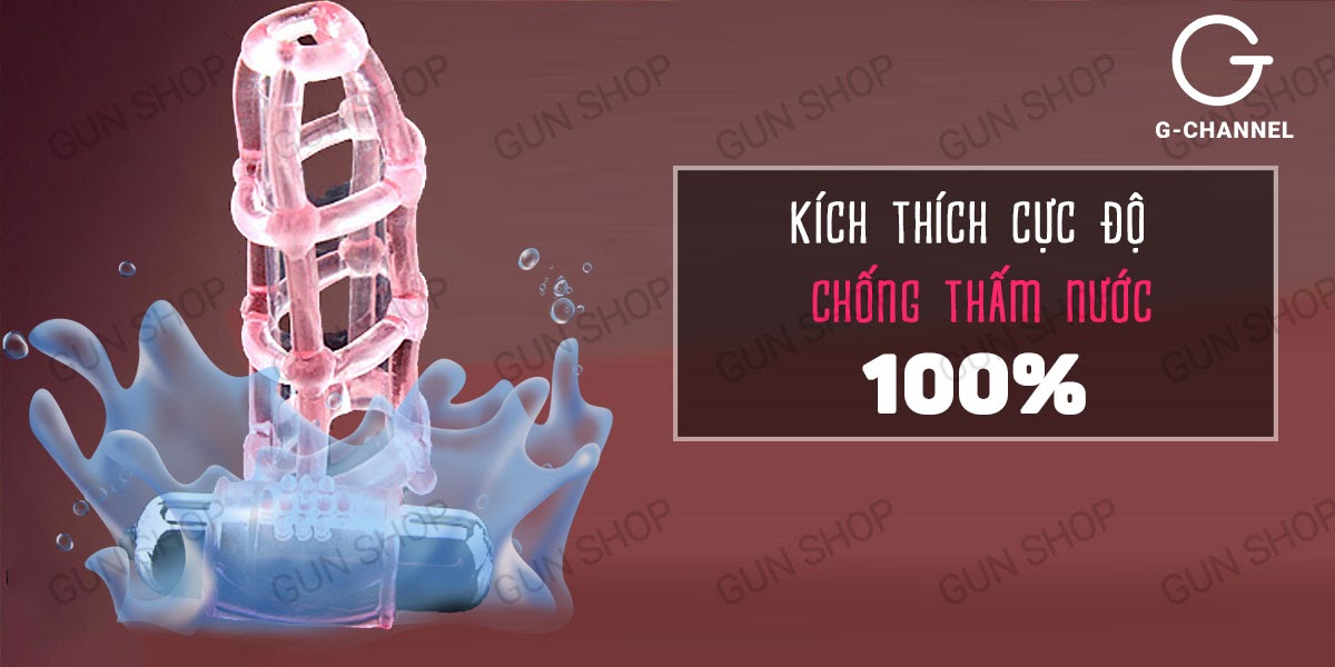 Nơi bán Bao cao su đôn dên tăng kích thước lưới rung Sweet Case  cao cấp