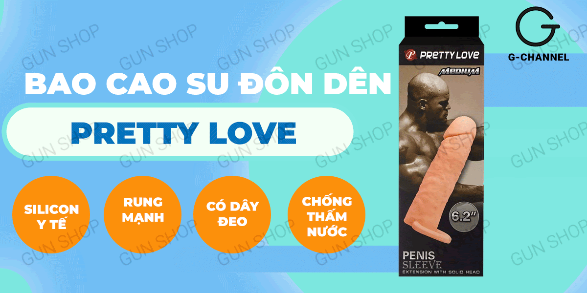Địa chỉ bán Bao cao su đôn dên tăng kích thước Pretty Love Medium 6.2  giá tốt