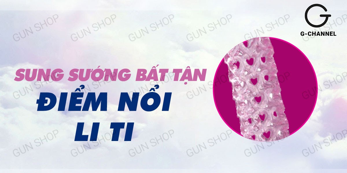 Bao Cao Su Đôn Dên Rung Tăng Kích Thước Baile Hoa Hồng