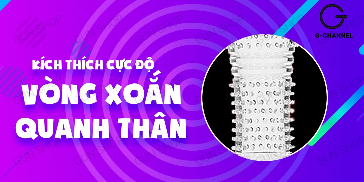 Bao Cao Su Đôn Dên Aichao Cam Tăng Kích Thước Rung Kích Thích