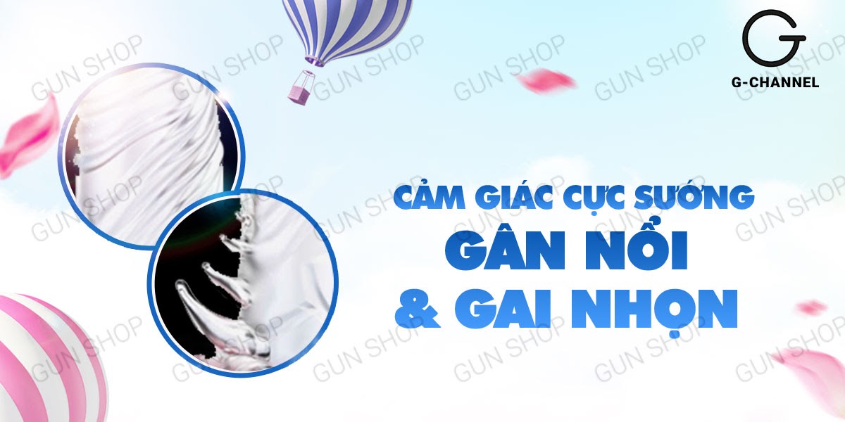 Bao cao su đôn dên rung Sleeve Cock Ring tăng khoái cảm tối đa