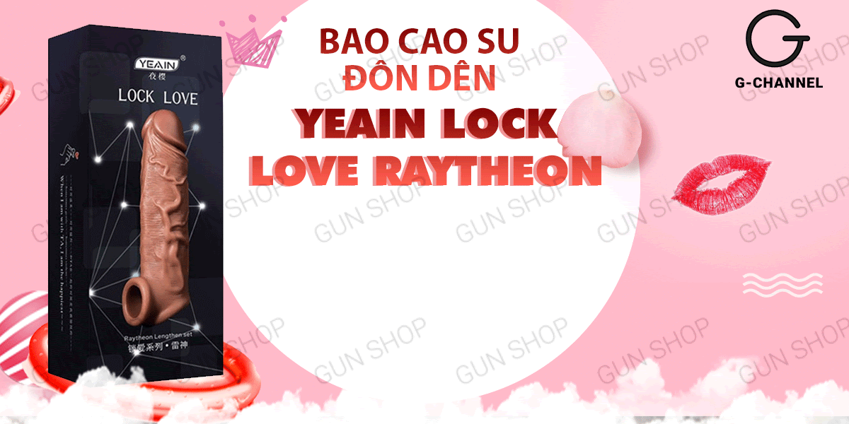 So sánh Bao cao su đôn dên tăng kích thước Yeain Lock Love Raytheon  hàng xách tay