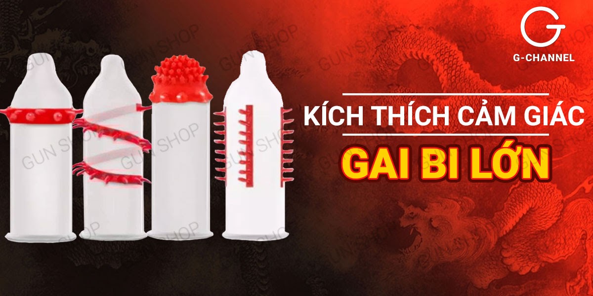 Bao cao su Dragon gân gai bi lớn an toàn kích thích đỉnh cao